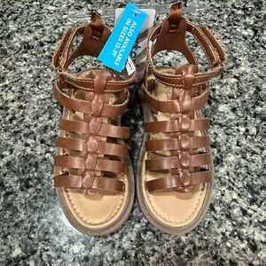 Carter's Brown Gladiator Sandals with Ankle Straps